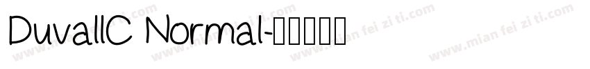 DuvallC Normal字体转换